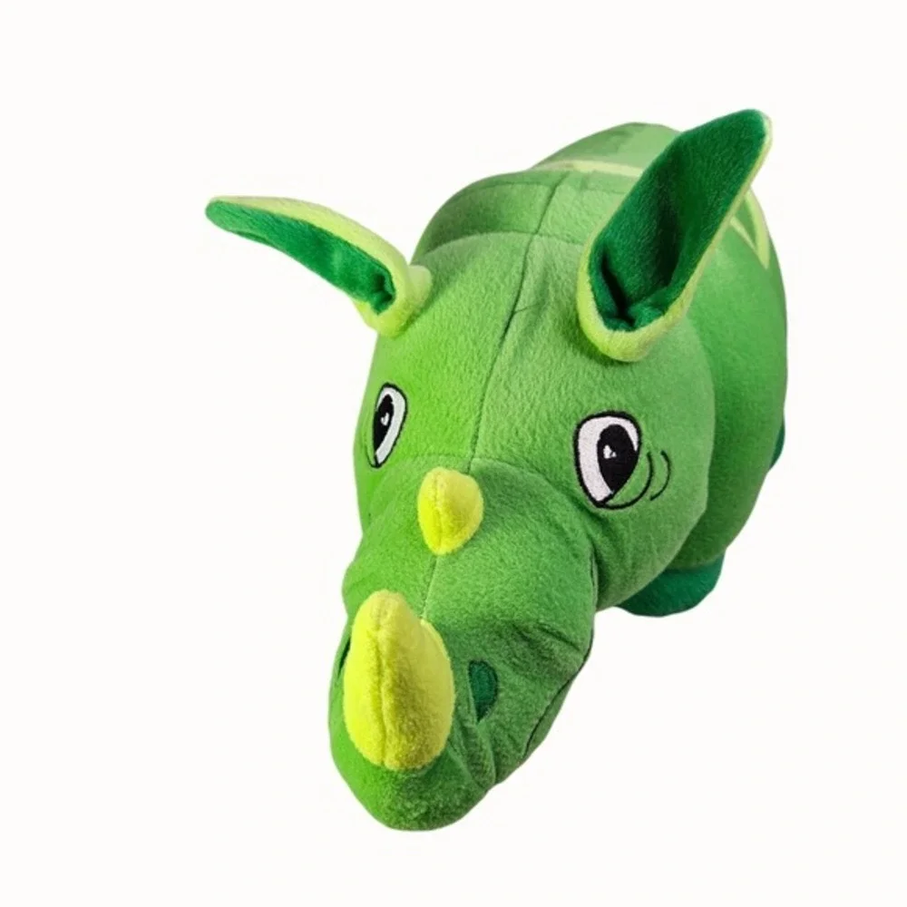 Rhino Rhinoceros‎ Plush Stuffed Animal Green Plushie Toy 17 Inch Sugar Loaf